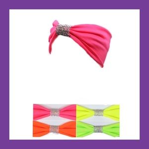 (4) set of 4 Neon Headwraps